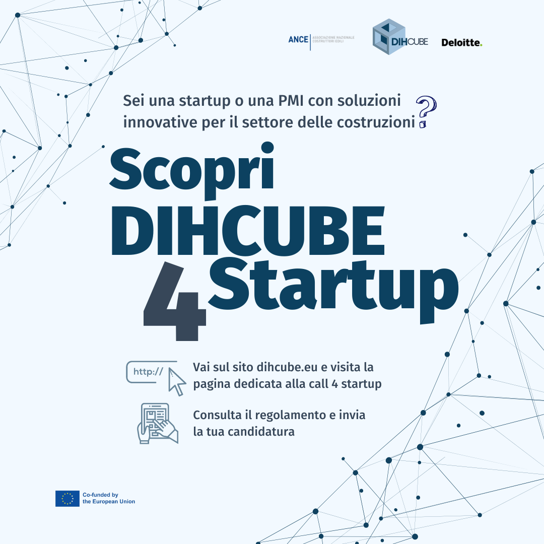DIHCUBE – Opportunità per startup e spin-off universitari – Scadenza call 23 luglio 2023